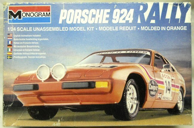 Monogram 1/24 Porsche 924 Rally SCCA, 2117 plastic model kit